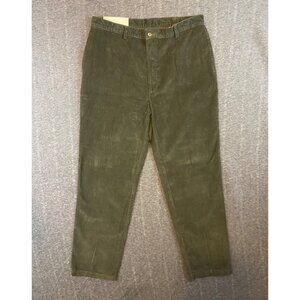 Vtg New Haggar Mens 11-Wale Corduroy‎ Pants Classic Fit 38x34 Olive Green Y2K